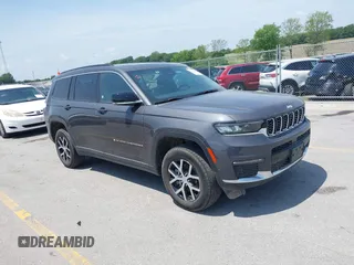 2024 Jeep Grand Cherokee Limited with VIN 1C4RJKBG6R8549551, listed as a IAAI auction lot 41374705 with 25,693 mi miles and . Bid and sale history available at DreamBid. Image 1.
