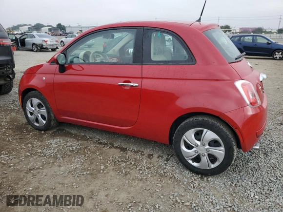 2012 FIAT 500 Pop with VIN 3C3CFFAR4CT358368, listed as a Copart auction lot 62891275 with 59,362 mi miles and Salvage title. Bid and sale history available at DreamBid. Image 2.