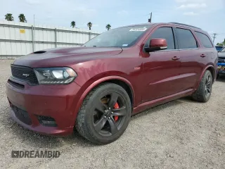 2018 Dodge Durango SRT with VIN 1C4SDJGJ0JC218182, listed as a Copart auction lot 55224555 with 115,246 mi miles and Salvage title. Bid and sale history available at DreamBid. Image 1.