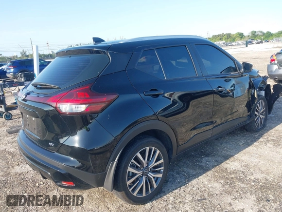 2024 Nissan Kicks SV with VIN 3N1CP5CV4RL476848, listed as a IAAI auction lot 41986736 with 25,304 mi miles. Bid and sale history available at carsss.com. Image 4.
