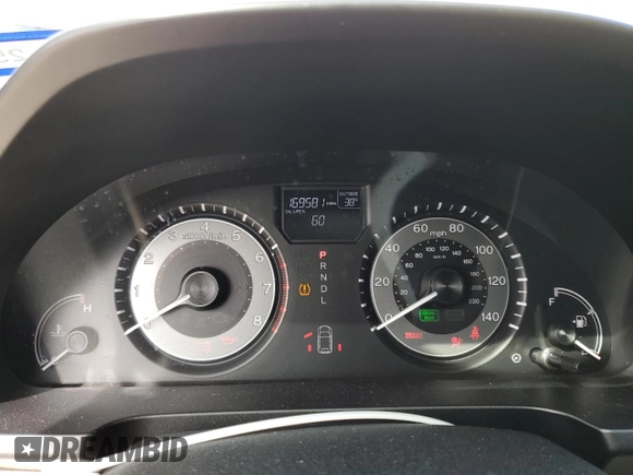 2016 Honda Odyssey EX-L with VIN 5FNRL5H63GB016354, listed as a Copart auction lot 44796235 with 169,581 mi miles and Salvage Title. Bid and sale history available at carsss.com. Image 9.