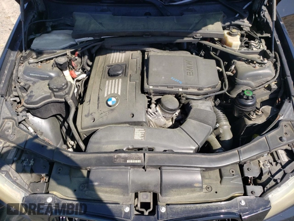 2007 BMW 3 Series 335xi with VIN WBAVD53547A006965, listed as a Copart auction lot 53650575 with 89,921 mi miles and Salvage Title. Bid and sale history available at carsss.com. Image 11.