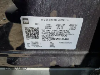 2022 Cadillac XT6 Premium Luxury with VIN 1GYKPDRS6NZ101878, listed as a Copart auction lot 68635424 with 37,146 mi miles and Salvage Title. Bid and sale history available at carsss.com. Image 13.