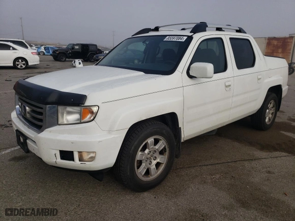 2013 Honda Ridgeline RTS with VIN 5FPYK1F45DB014830, listed as a Copart auction lot 85597084 with 199,538 mi miles and Salvage Title. Bid and sale history available at carsss.com. Image 1.