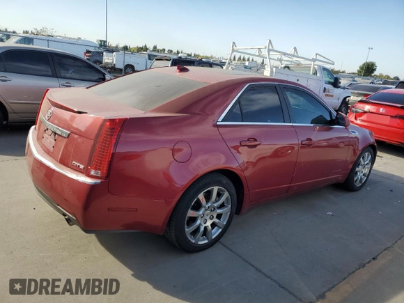 2009 Cadillac CTS RWD w/1SB with VIN 1G6DV57V390104693, listed as a Copart auction lot 75037354 with 148,191 mi miles and Salvage Title. Bid and sale history available at carsss.com. Image 3.