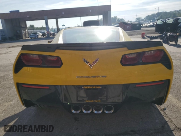 2015 Chevrolet Corvette Z51 1LT with VIN 1G1YH2D73F5000044, listed as a Copart auction lot 70773344 with 52,152 mi miles and Salvage Title. Bid and sale history available at carsss.com. Image 6.