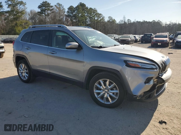 2015 Jeep Cherokee Limited with VIN 1C4PJMDS7FW702966, listed as a Copart auction lot 47871285 with 97,893 mi miles and Salvage Title. Bid and sale history available at carsss.com. Image 4.
