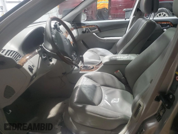 2004 Mercedes-Benz S-Class 5.0L with VIN WDBNG84J54A387825, listed as a Copart auction lot 45894265 with 0 mi miles and Salvage Title. Bid and sale history available at carsss.com. Image 7.