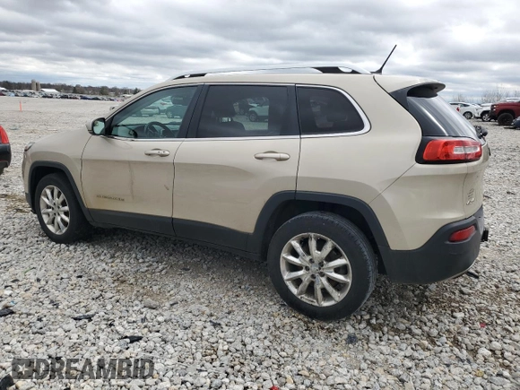 2014 Jeep Cherokee Limited z VIN 1C4PJMDB8EW243493, wystawiony jako Copart lot #53293485 z przebiegiem 210 910 mil mil oraz Czysty tytuł • Clean title. Historia ofert i sprzedaży dostępna na DreamBid. Obrazek 2.
