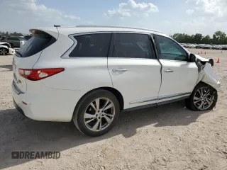 2013 Infiniti JX35 with VIN 5N1AL0MM2DC347984, listed as a Copart auction lot 61501144 with 151,128 mi miles and Salvage Title. Bid and sale history available at carsss.com. Image 3.