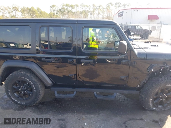 2021 Jeep Wrangler Unlimited Sport S with VIN 1C4HJXDN6MW812565, listed as a IAAI auction lot 41506140 with 27,273 mi miles and . Bid and sale history available at DreamBid. Image 13.