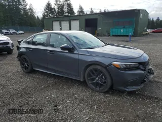 2023 Honda Civic Sedan Sport with VIN 2HGFE2F52PH517298, listed as a Copart auction lot 51676335 with 21,427 mi miles and Salvage Title. Bid and sale history available at carsss.com. Image 4.