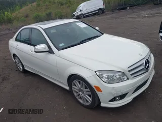 2009 Mercedes-Benz C-Class 3.0L Sport with VIN WDDGF54X59R054278, listed as a IAAI auction lot 42090960 with 107,179 mi miles. Bid and sale history available at carsss.com. Image 1.