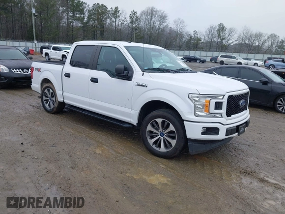 2019 Ford F-150 XL with VIN 1FTEW1CP0KKF10214, listed as a IAAI auction lot 41222565 with 76,920 mi miles and . Bid and sale history available at carsss.com. Image 1.