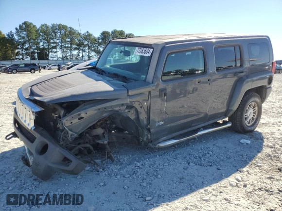 2008 Hummer H3 SUV with VIN 5GTEN13E588177847, listed as a Copart auction lot 77283604 with 141,017 mi miles and Clean Title. Bid and sale history available at carsss.com. Image 1.