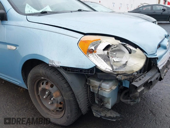 2008 Hyundai Accent GS with VIN KMHCM36C58U094977, listed as a IAAI auction lot 41495883 with 160,708 mi miles. Bid and sale history available at carsss.com. Image 6.