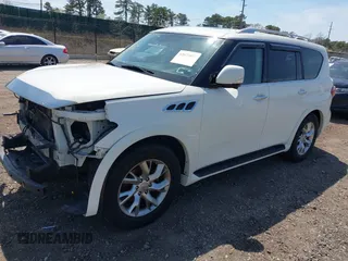 2013 Infiniti QX56 with VIN JN8AZ2NE5D9042826, listed as a IAAI auction lot 42073857 with 77,960 mi miles and . Bid and sale history available at DreamBid. Image 18.