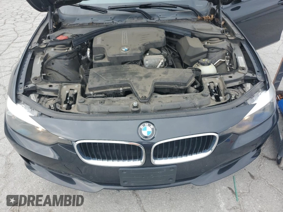 2015 BMW 3 Series 328i with VIN WBA3C1C58FP851848, listed as a Copart auction lot 61445445 with 74,814 mi miles and Salvage title. Bid and sale history available at DreamBid. Image 11.