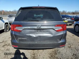 2019 Honda Odyssey EX-L with VIN 5FNRL6H74KB073086, listed as a Copart auction lot 46081795 with 61,323 mi miles and Salvage Title. Bid and sale history available at carsss.com. Image 6.