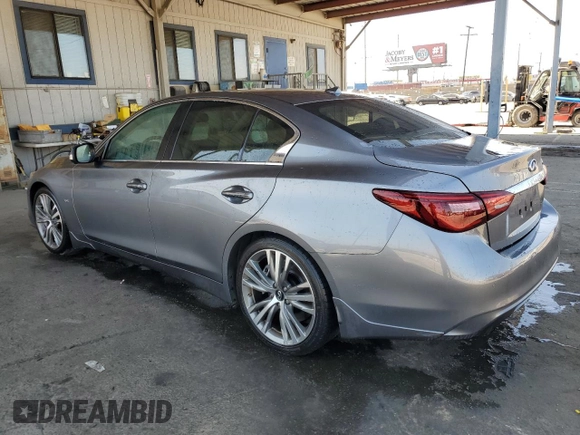 2020 Infiniti Q50 Luxe z VIN JN1EV7AP9LM203562, wystawiony jako Copart lot #57536415 z przebiegiem 48 790 mil mil oraz Szkoda całkowita • Salvage title. Historia ofert i sprzedaży dostępna na DreamBid. Obrazek 2.
