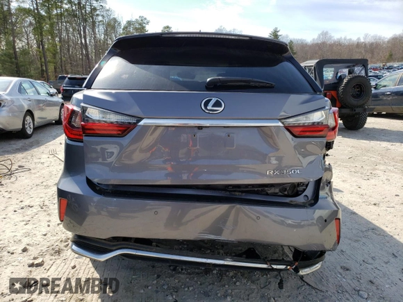 2018 Lexus RX 350L Premium with VIN JTJDZKCA8J2009751, listed as a Copart auction lot 51042215 with 104,454 mi miles and Salvage Title. Bid and sale history available at DreamBid. Image 6.
