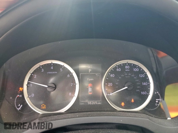 2014 Lexus IS 250 with VIN JTHBF1D29E5030695, listed as a Copart auction lot 61001615 with 98,269 mi miles and Salvage title. Bid and sale history available at DreamBid. Image 9.