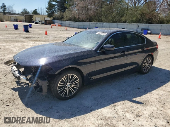 2019 BMW 5 Series 540i xDrive with VIN WBAJE7C58KWW19058, listed as a Copart auction lot 48414445 with 56,506 mi miles and Salvage Title. Bid and sale history available at carsss.com. Image 1.