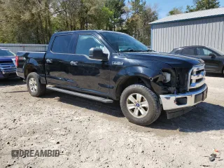 2017 Ford F-150 XL with VIN 1FTEW1EF4HFB11182, listed as a Copart auction lot 50622235 with 155,165 mi miles and Salvage Title. Bid and sale history available at carsss.com. Image 4.