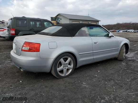 2003 Audi A4 3.0L with VIN WAUAT48H93K014420, listed as a Copart auction lot 43073325 with 98,421 mi miles and Salvage Title. Bid and sale history available at carsss.com. Image 3.