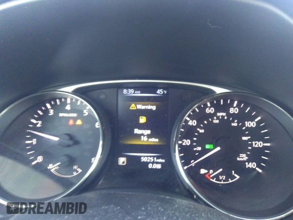 2016 Nissan Rogue SV with VIN KNMAT2MV8GP666196, listed as a IAAI auction lot 41762181 with 50,251 mi miles and . Bid and sale history available at carsss.com. Image 7.