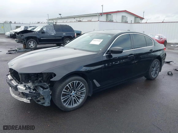 2019 BMW 5 Series 530i xDrive with VIN WBAJA7C54KWW07260, listed as a IAAI auction lot 41631444 with 72,367 mi miles. Bid and sale history available at carsss.com. Image 20.