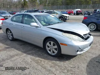 2005 Lexus ES 330 with VIN JTHBA30G955105150, listed as a IAAI auction lot 41803841 with 108,414 mi miles. Bid and sale history available at carsss.com. Image 1.