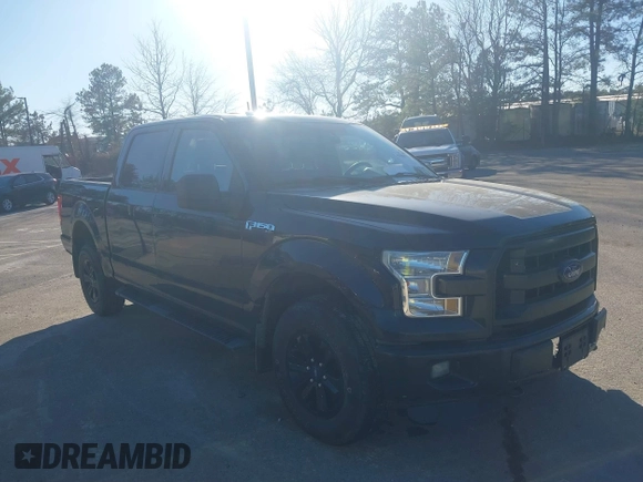 2015 Ford F-150 XLT with VIN 1FTEW1E86FFC00959, listed as a IAAI auction lot 41581711 with 130,298 mi miles. Bid and sale history available at carsss.com. Image 1.