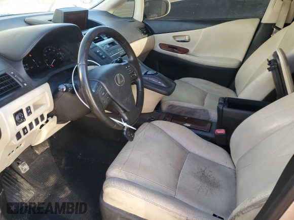 2012 Lexus HS with VIN JTHBB1BA3C2049151, listed as a Copart auction lot 74981034 with 283,714 mi miles and Salvage Title. Bid and sale history available at carsss.com. Image 7.