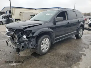 2017 Dodge Journey SE with VIN 3C4PDCAB2HT677750, listed as a Copart auction lot 42140985 with 128,856 mi miles and Salvage Title. Bid and sale history available at DreamBid. Image 1.