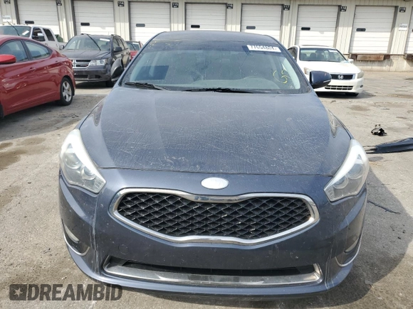 2014 Kia Cadenza Premium with VIN KNALN4D72E5142855, listed as a Copart auction lot 77654804 with 107,216 mi miles and Salvage Title. Bid and sale history available at carsss.com. Image 5.