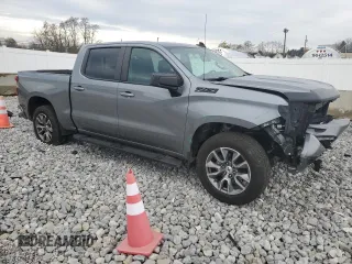 2021 Chevrolet Silverado 1500 RST with VIN 1GCUYEED7MZ121094, listed as a Copart auction lot 80499534 with 45,058 mi miles and Salvage Title. Bid and sale history available at carsss.com. Image 4.