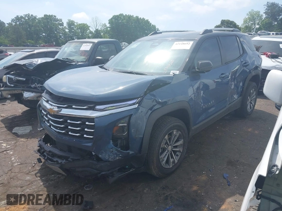 2025 Chevrolet Equinox FWD LT with VIN 3GNAXHEG1SL178520, listed as a IAAI auction lot 42148692 with 5,345 mi miles and . Bid and sale history available at DreamBid. Image 17.