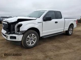 2018 Ford F-150 XL with VIN 1FTEX1EP8JKD44193, listed as a Copart auction lot 54787855 with 97,572 mi miles and Salvage Title. Bid and sale history available at DreamBid. Image 1.