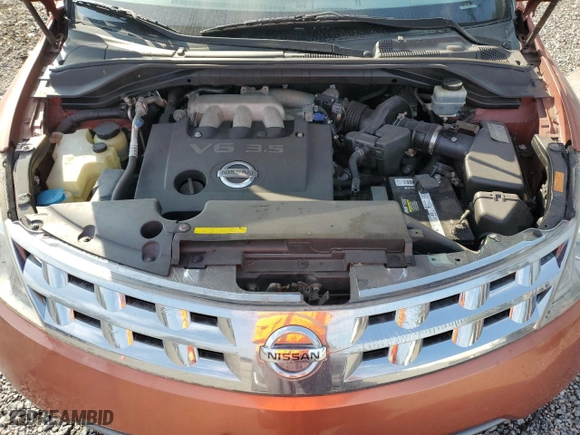 2004 Nissan Murano SL with VIN JN8AZ08WX4W305192, listed as a Copart auction lot 88289615 with 0 mi miles and Salvage Title. Bid and sale history available at carsss.com. Image 12.