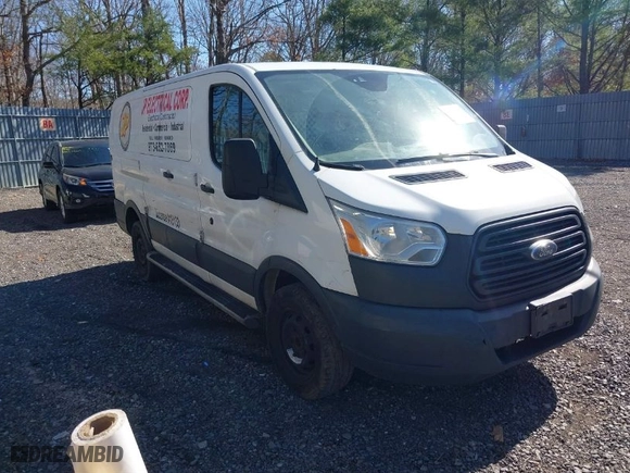 2016 Ford Transit Cargo Van with VIN 1FTYR1ZM5GKB36241, listed as a IAAI auction lot 41829632 with 266,258 mi miles. Bid and sale history available at carsss.com. Image 1.