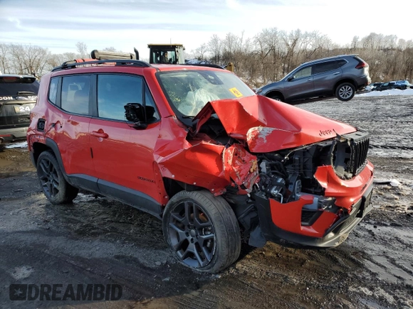 2022 Jeep Renegade Latitude with VIN ZACNJDB12NPN77353, listed as a Copart auction lot 45815615 with Not provided miles and Salvage title. Bid and sale history available at DreamBid. Image 4.