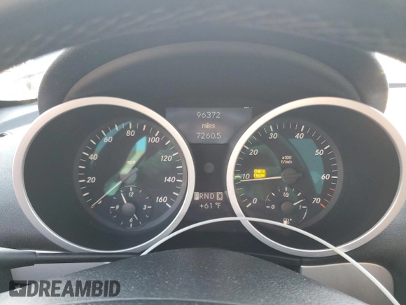 2005 Mercedes-Benz SLK 230/320 with VIN WDBWK56F15F043584, listed as a Copart auction lot 49313445 with 96,372 mi miles and Salvage title. Bid and sale history available at DreamBid. Image 9.
