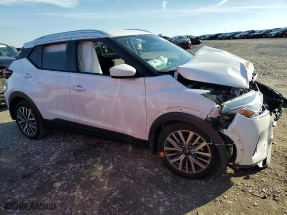 2024 Nissan Kicks SV with VIN 3N1CP5CV7RL473961, listed as a Copart auction lot 49355115 with 15,214 mi miles and Salvage Title. Bid and sale history available at carsss.com. Image 4.