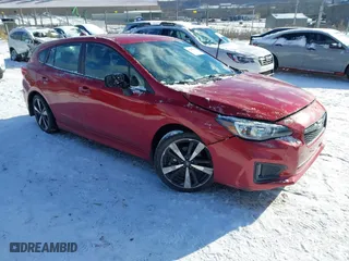 2019 Subaru Impreza Sport with VIN 4S3GTAJ60K3705736, listed as a IAAI auction lot 41282312 with 48,007 mi miles. Bid and sale history available at carsss.com. Image 1.