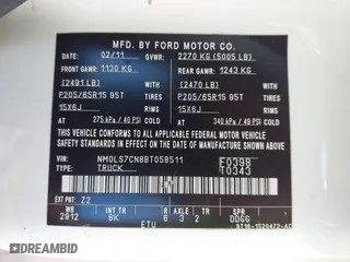 2011 Ford Transit Connect XL with VIN NM0LS7CN8BT058511, listed as a IAAI auction lot 41859024 with 180,227 mi miles. Bid and sale history available at carsss.com. Image 9.