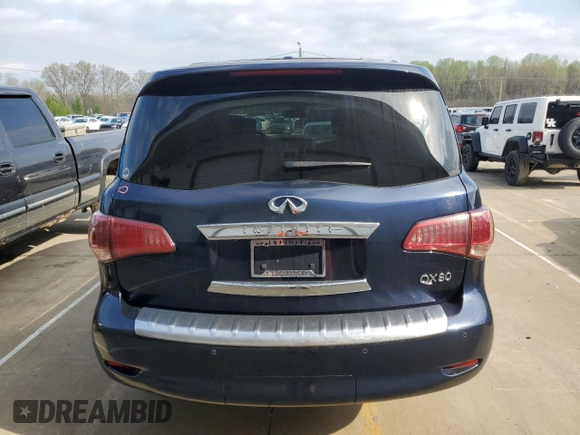 2015 Infiniti QX80 with VIN JN8AZ2NE2F9080582, listed as a Copart auction lot 53046475 with 172,209 mi miles and Salvage title. Bid and sale history available at DreamBid. Image 6.