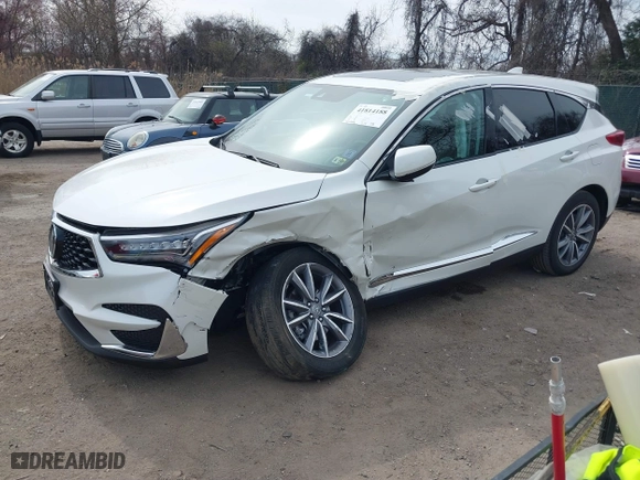 2019 Acura RDX w/Technology Pkg with VIN 5J8TC1H52KL011482, listed as a IAAI auction lot 41814188 with 43,499 mi miles. Bid and sale history available at carsss.com. Image 17.