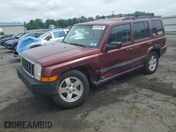 2007 Jeep Commander Sport with VIN 1J8HG48K17C702034, listed as a Copart auction lot 63183795 with 152,322 mi miles and Salvage title. Bid and sale history available at DreamBid. Image 1.