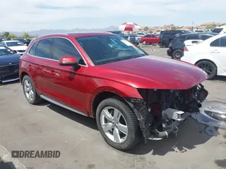 2018 Audi Q5 Premium Plus z VIN WA1BNAFY9J2038114, wystawiony jako IAAI lot #42323581 z przebiegiem 78 879 mil mil oraz . Historia ofert i sprzedaży dostępna na DreamBid. Obrazek 1.